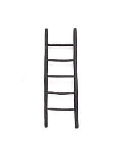 Houten decoratie ladder | Black Teak | 50x5x150 - TK-DL-50x5x150-BLACK